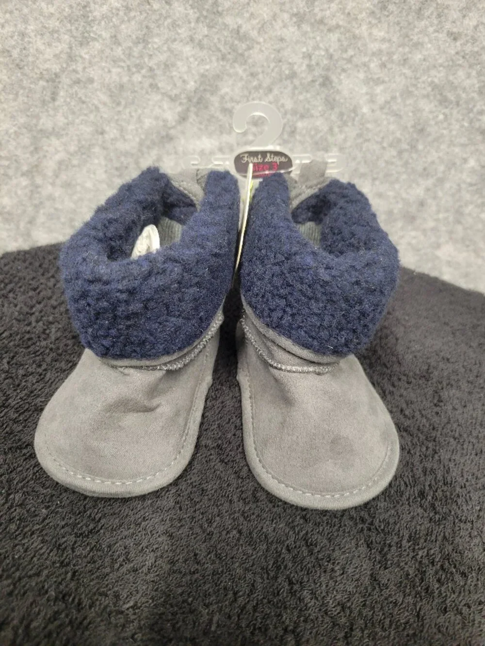 First Steps infant boots size 3 6/9 months Gray new with tags